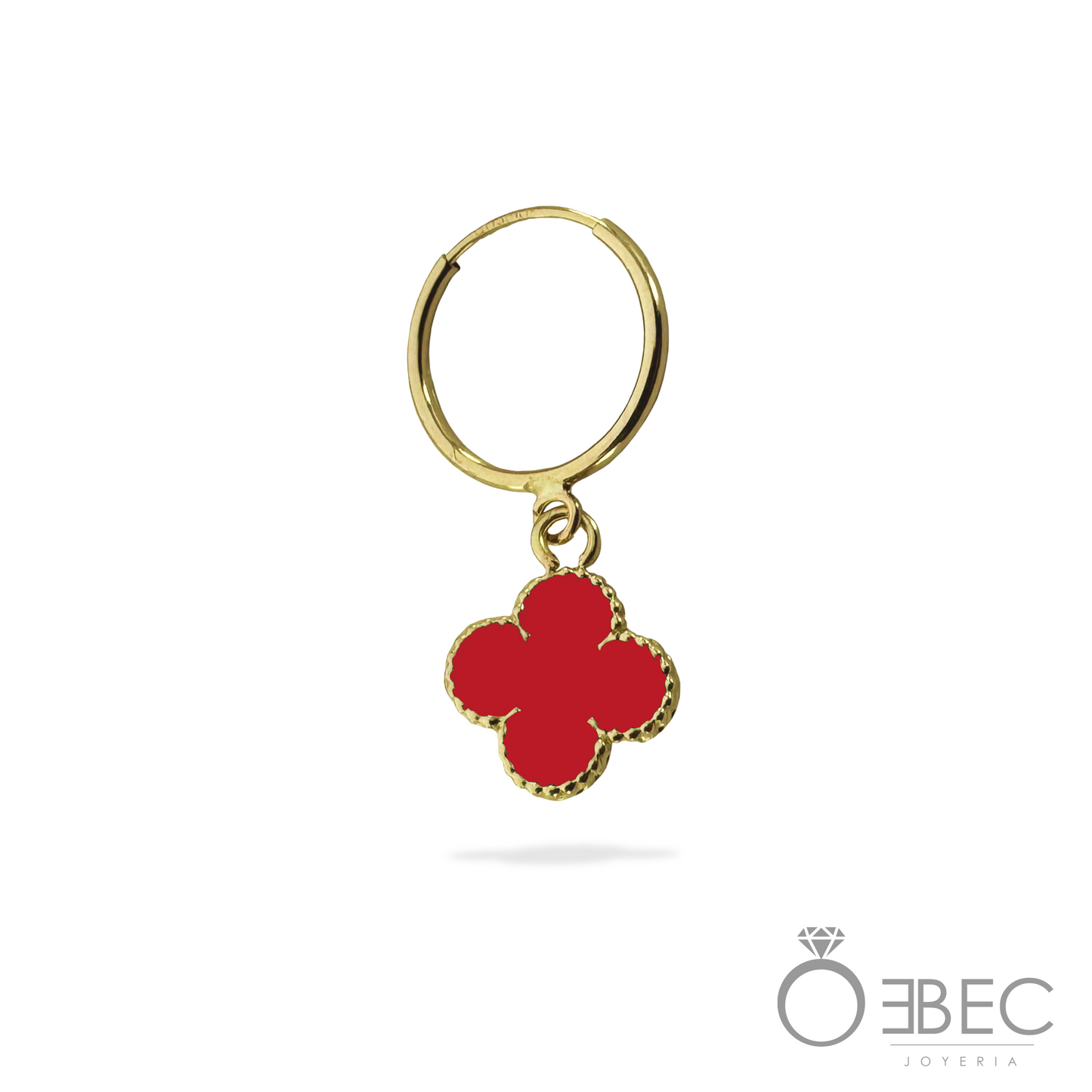 Arete con trébol y aro