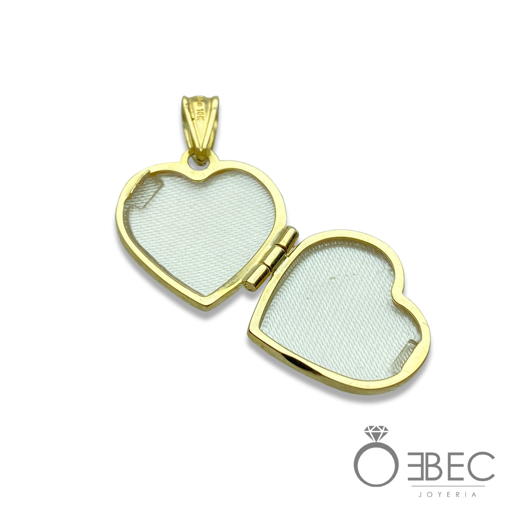 Relicario tipo Corazón pequeño con Textura personalizado