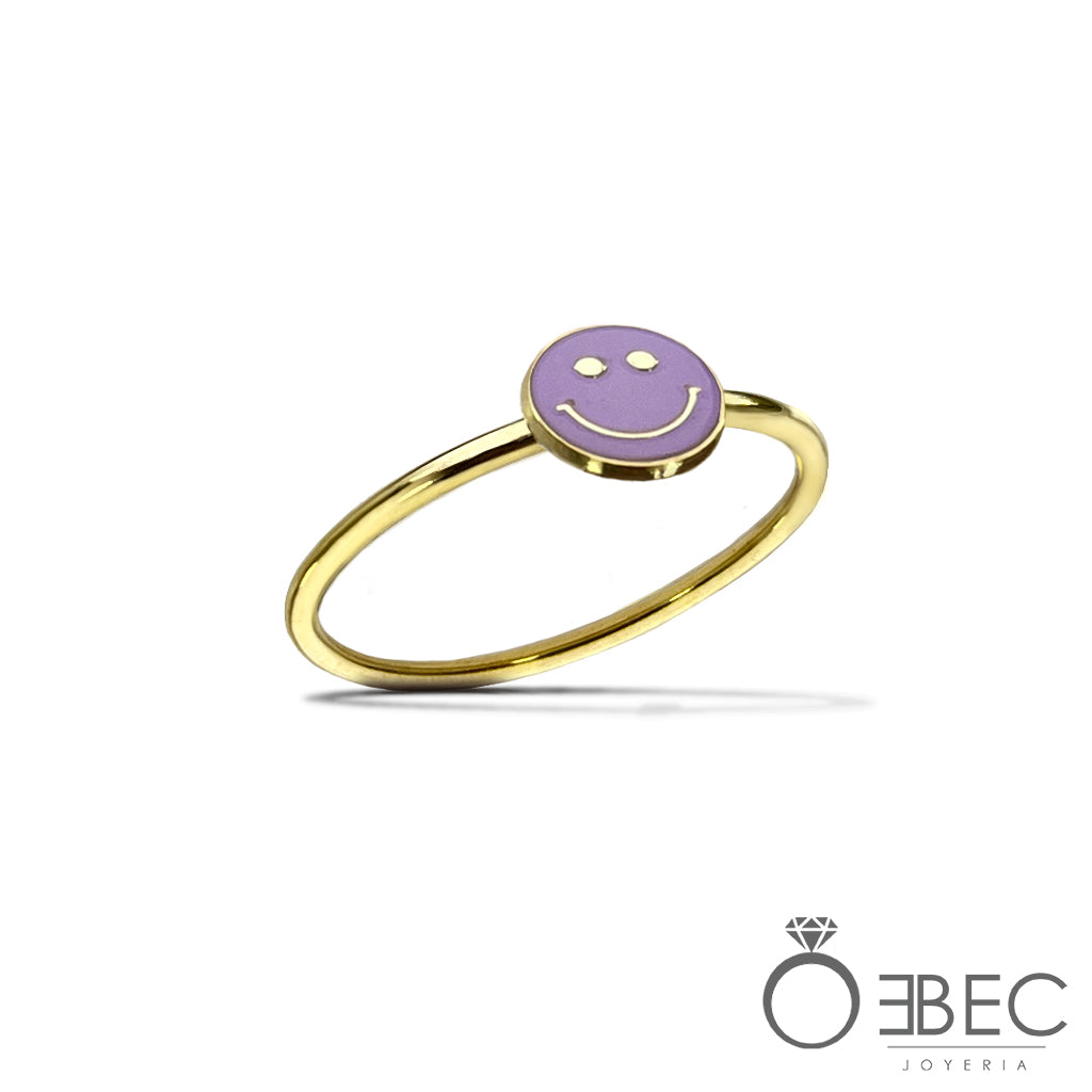 Anillo fino con Carita Feliz