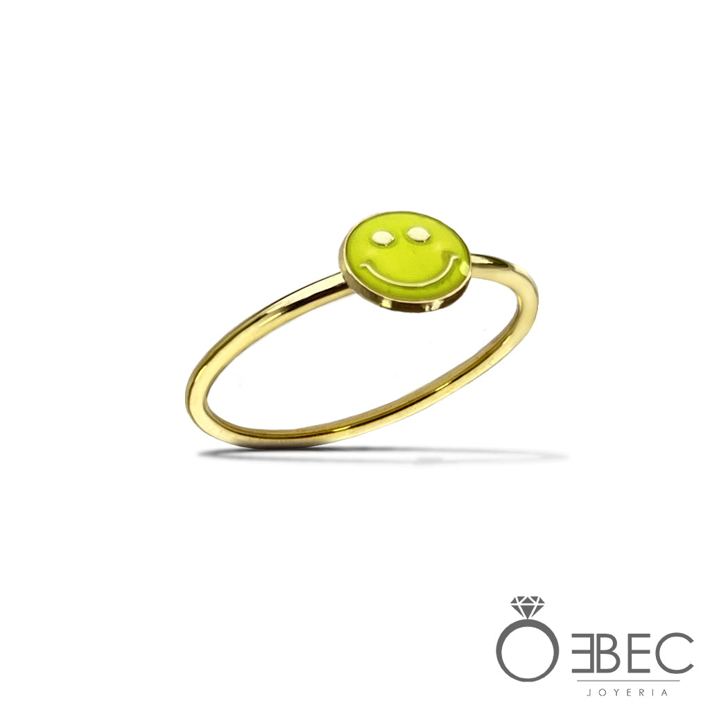 Anillo fino con Carita Feliz