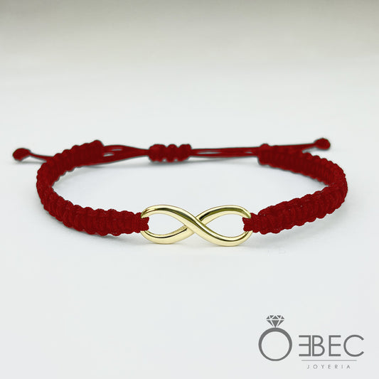 Pulsera Hilo Rojo con Infinito