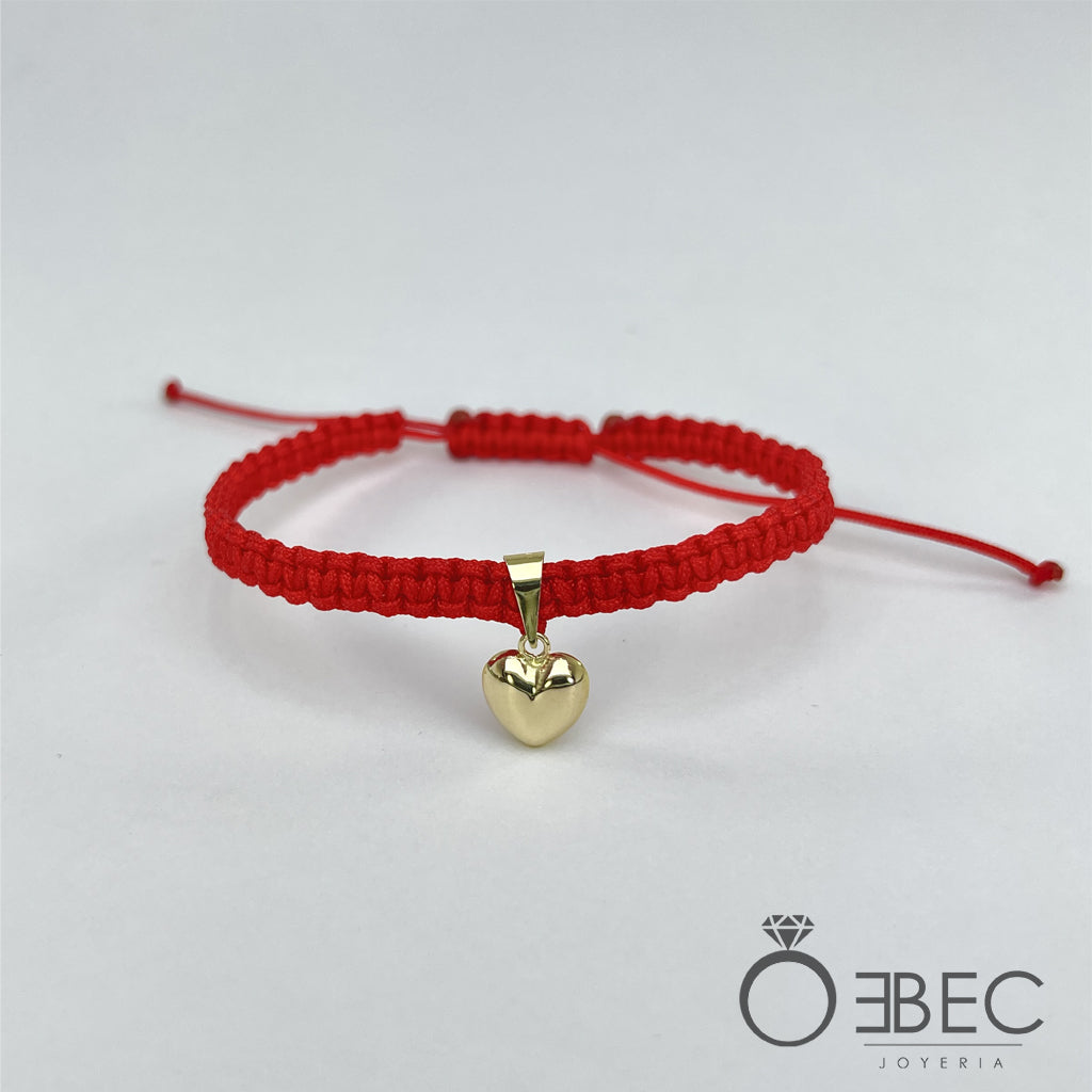 Pulsera Hilo Rojo con Corazón